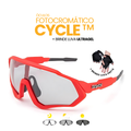 Óculos Fotocromático Cycle Tyer + BRINDE LUVA ULTRAGEL