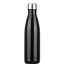 Brinde do kit: garrafa térmica preta de aço inox com tampa cromada