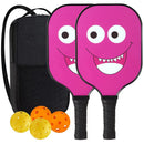 Raquetes de Pickleball Com 4 Bolas Mais Bolsa de Brinde | Yuzumomo