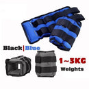 Item do kit: caneleira de peso ajustável azul marinho, disponível de 1 a 3 kg
