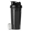 Brinde do kit: coqueteleira preta de 600 ml com bola misturadora de aço inox
