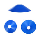 Cone chapéu chinês azul visto de cima e de baixo, mostrando os furos de ventilação