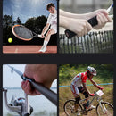 Overgrip em uso no tenis e no ciclismo