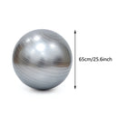 Medida da gym ball: 65 cm de diâmetro quando inflada