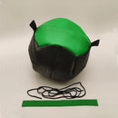 Item do kit: wall ball verde de 8 kg em couro sintético reforçado