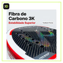 Detalhe da estrutura em fibra de carbono 3K da CWIN Relax S