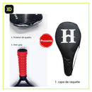 Itens que acompanham a Hoowan Blackshark capa protetor de quadro e overgrip