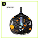 Raquete Hoowan Buckmie 18K vista frontal da face em carbono