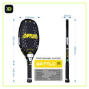 Ficha tecnica da Optum Battle 12K com medidas e especificacoes