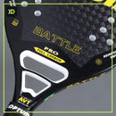 Detalhe da face em carbono 12K da Optum Battle